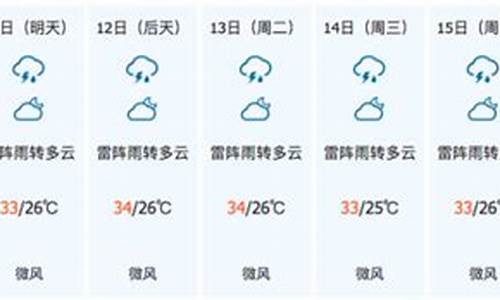 儋州天气预报最新15天查询_儋州天气预报